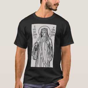 Saint Hildegard of Bingen Medieval Mystic Men's T-Shirt