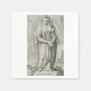 Saint Hildegard of Bingen Medieval Mystic Napkin