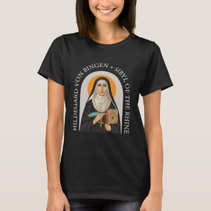Saint Hildegard of Bingen Mystic Nun Catholic T-Shirt