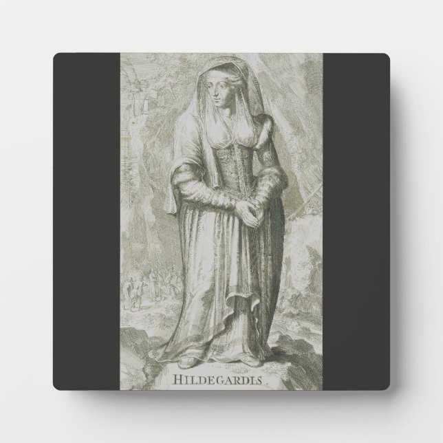 Saint Hildegard of Bingen Plaque (Front)