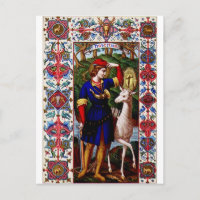 Saint Hubert of Liege with the stag