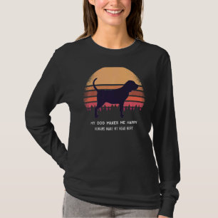 Saint Hubert's Dog Bloodhound Retro  4 T-Shirt