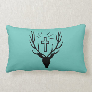 Saint Hubert's Stag Lumbar Pillow