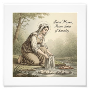 Saint Hunna, Patron Saint of Laundry Photo Print