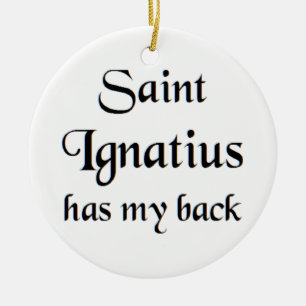 saint ignatius coffee mug ceramic ornament