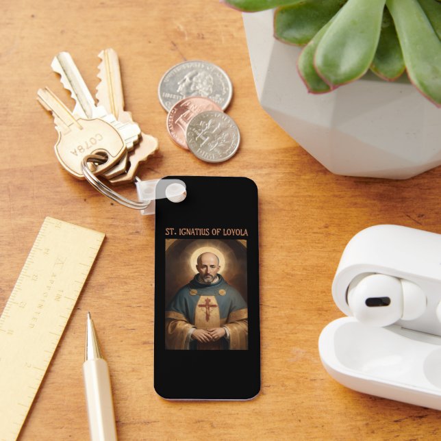 Saint Ignatius Loyola Catholic Keychain (Desk)