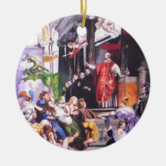 Saint Ignatius Loyola Ceramic Ornament