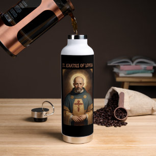 Saint Ignatius of Loyola Catholic Water Bottle