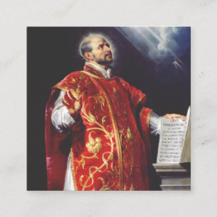 Saint Ignatius of Loyola Square Business Card