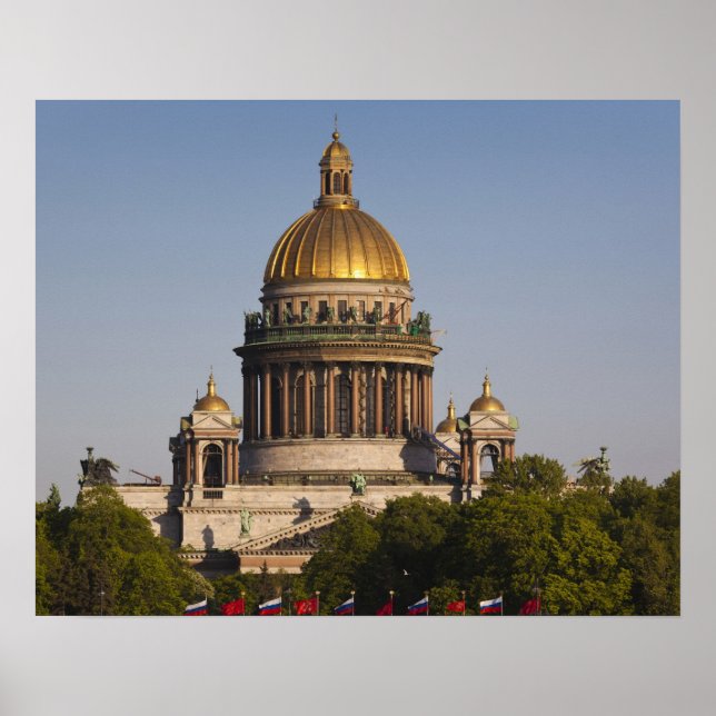 Saint Isaac Cathedral, from the Neva River Poster (Front)