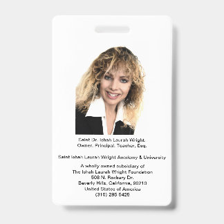 Saint Ishah Laurah Wright Academy & University Badge
