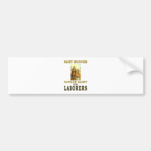 SAINT ISODORE BUMPER STICKER