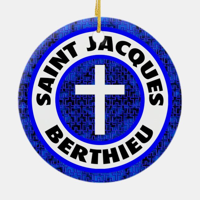 Saint Jacques Berthieu Ceramic Ornament (Back)
