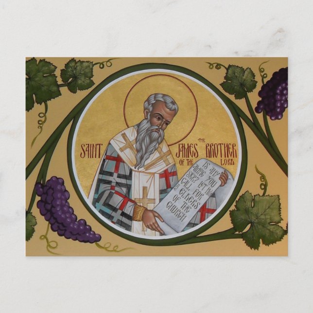 Saint Jacques le Frère de notre Seigneur Carte de  (Devant)