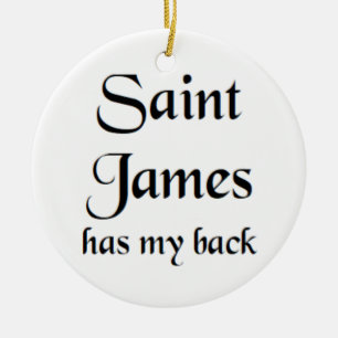 saint james ceramic ornament
