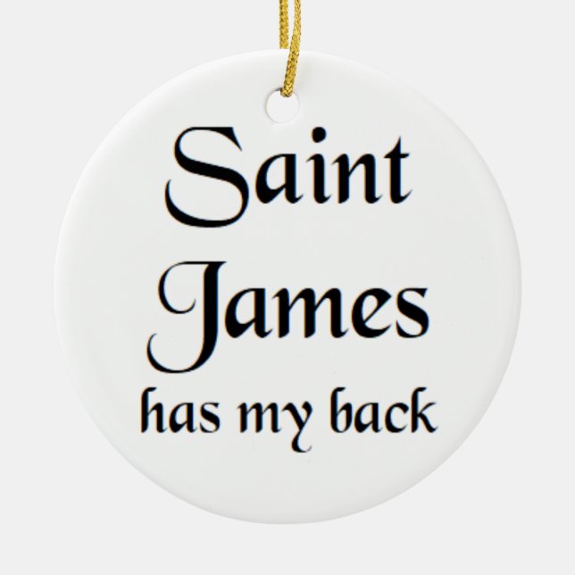 saint james ceramic ornament (Front)