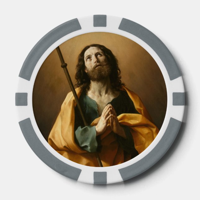 “Saint James” custom poker chips (Front)