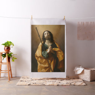 “Saint James” religious art custom fabric