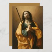“Saint James” religious art custom invitations (Front/Back)