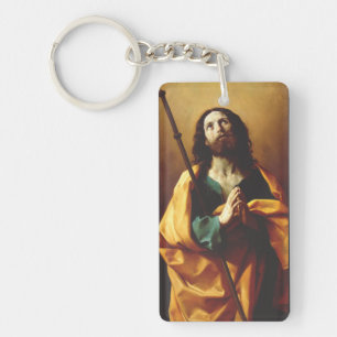  Saint James the Greater by Guido Reni Keychain