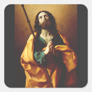 Saint James the Greater by Guido Reni Square Sticker