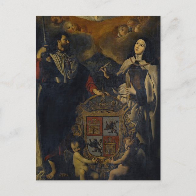 Saint James the Greater by the School of Madrid Postcard (Front)