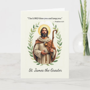 Saint James the Greater God's Peace and Blessings  Card
