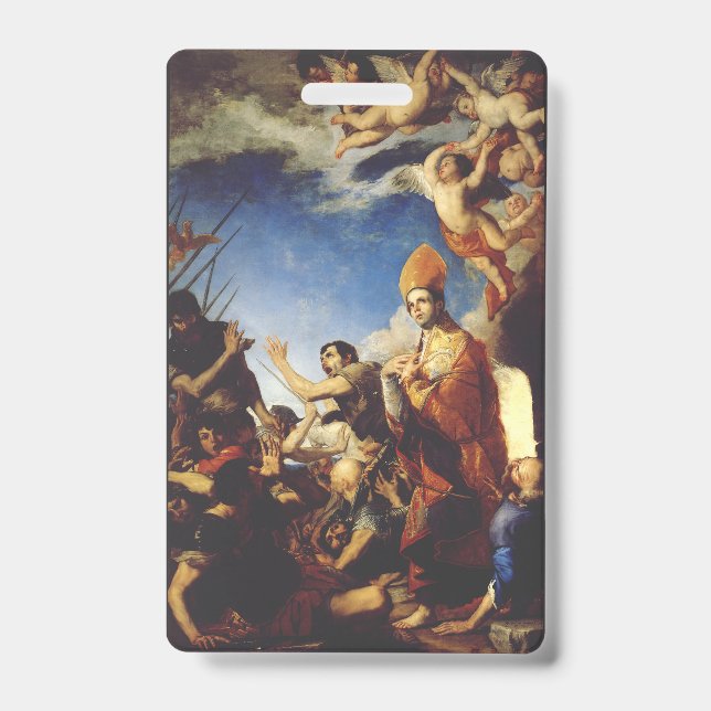 Saint Januarius Bishop of Benevento  Badge (Front)