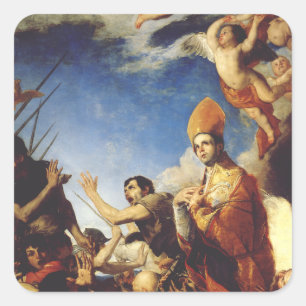 Saint Januarius Bishop of Benevento  Square Sticker