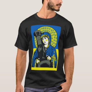 Saint Javelin The Protector Of Ukraine Flag T-Shirt