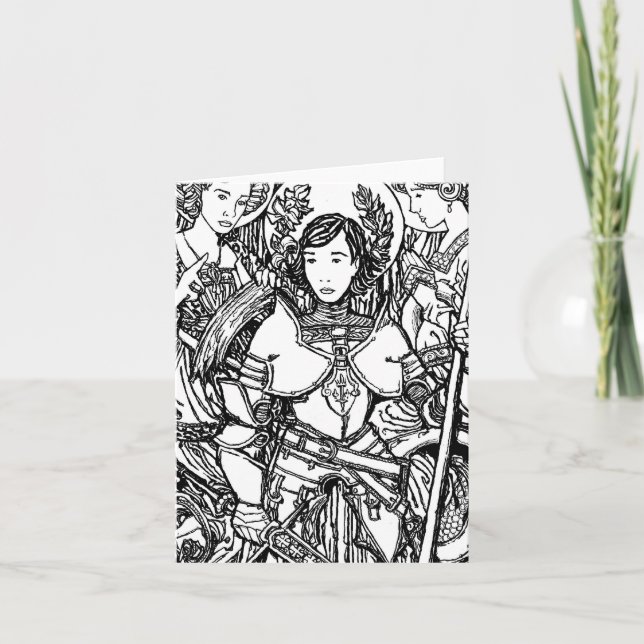 Saint Jean d'Arc Carte pour notes (Devant)