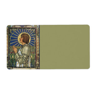 Saint Jeanne d'Arc en verre tendu Image