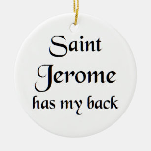 saint jerome ceramic ornament