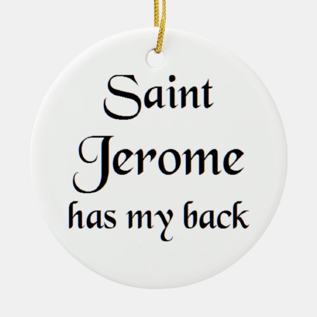saint jerome ceramic ornament (Front)