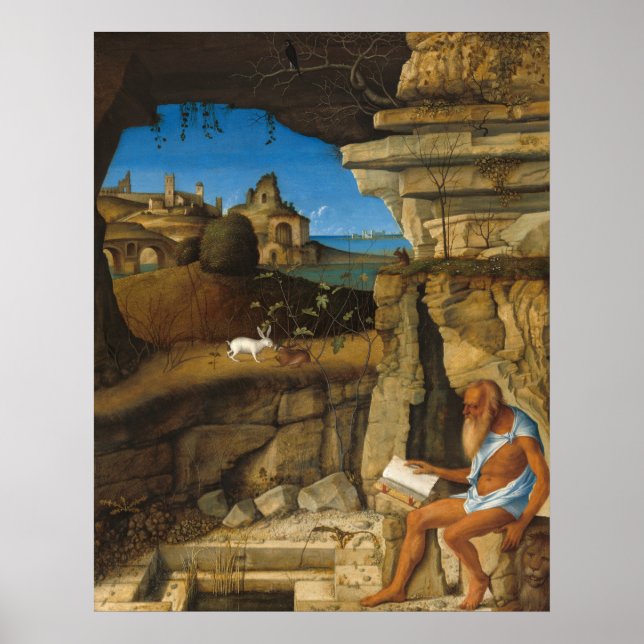 Saint Jerome - Giovanni Bellini Fine Art Poster (Front)