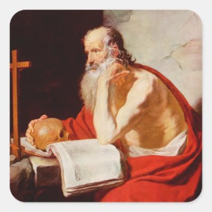 Saint Jerome Square Sticker