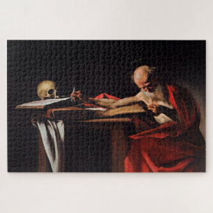 Saint Jerome Writing (1605–1606) by Caravaggio Jigsaw Puzzle
