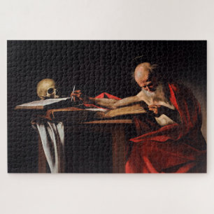 Saint Jerome Writing (by Caravaggio) Jigsaw Puzzle