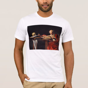 Saint Jerome Writing by Michelangelo Caravaggio T-Shirt