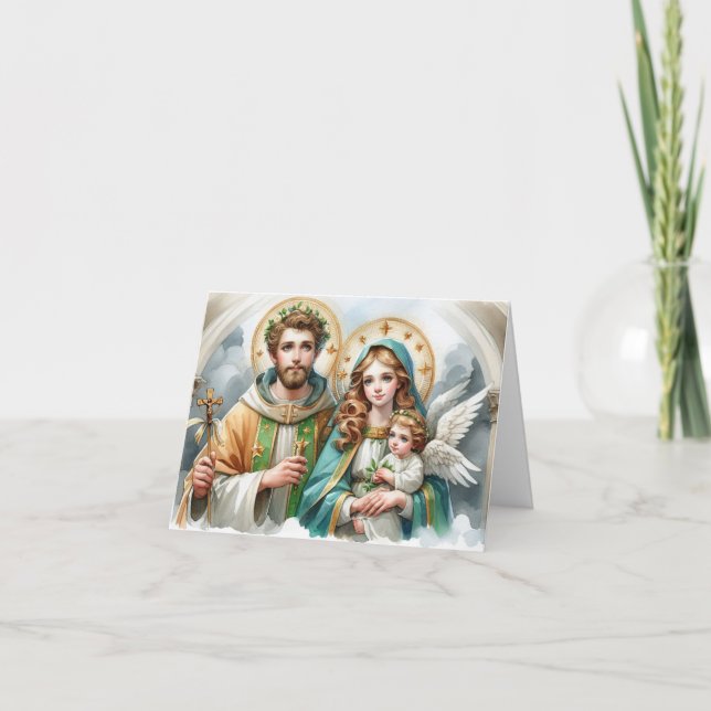 Saint Joachim and Anne-Orthodox Infertility  Card (Front)