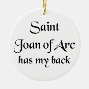 saint joan of arc coffee mug ceramic ornament