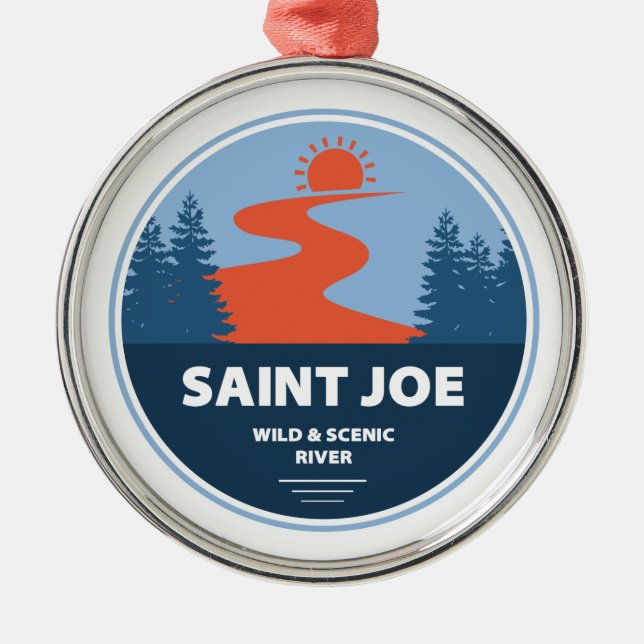 Saint Joe Wild And Scenic River Idaho Metal Ornament (Front)