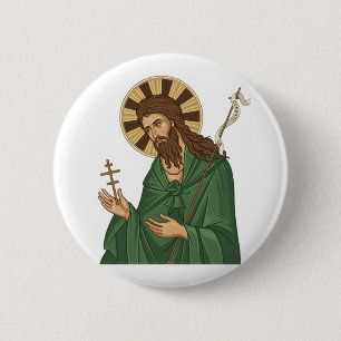 Saint John Baptist East Europian Church Orthodox 2 Inch Round Button