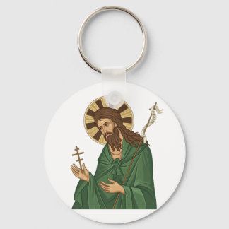 Saint John Baptist East Europian Church Orthodox  Keychain