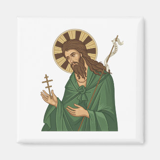 Saint John Baptist East Europian Church Orthodox  Magnet