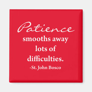 Saint John Bosco, aimant inspirationnel - Rouge