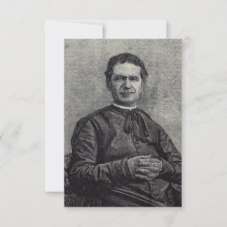 Saint John Bosco – Premium B&W Holy Card