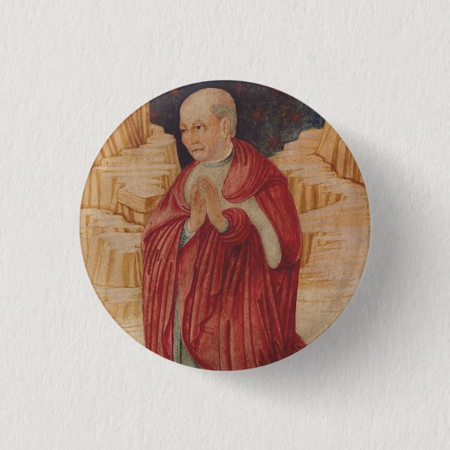 Saint John Cassian Church Father 1 Inch Round Button (Front)