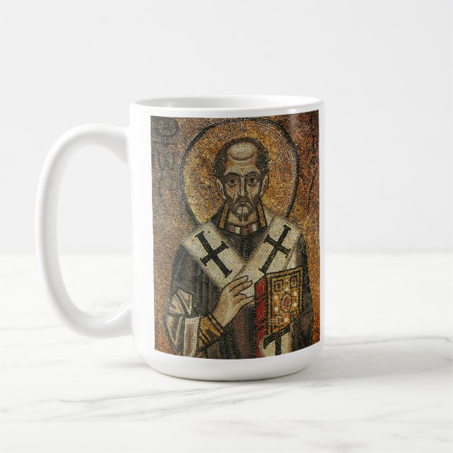 Saint John Chrysostom archbishop of Constantinople Coffee Mug (Left)