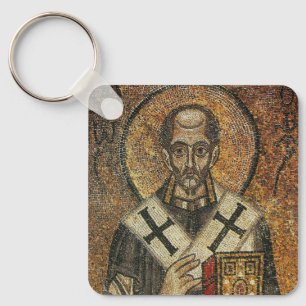 Saint John Chrysostom archbishop of Constantinople Keychain